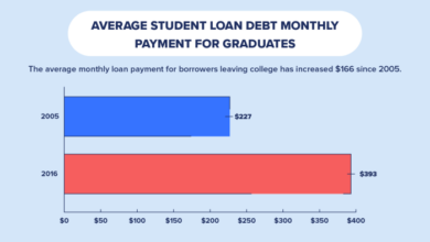 Student loan debt loans average america balance facts chart bar much education over distribution people borrowers total figures showing college